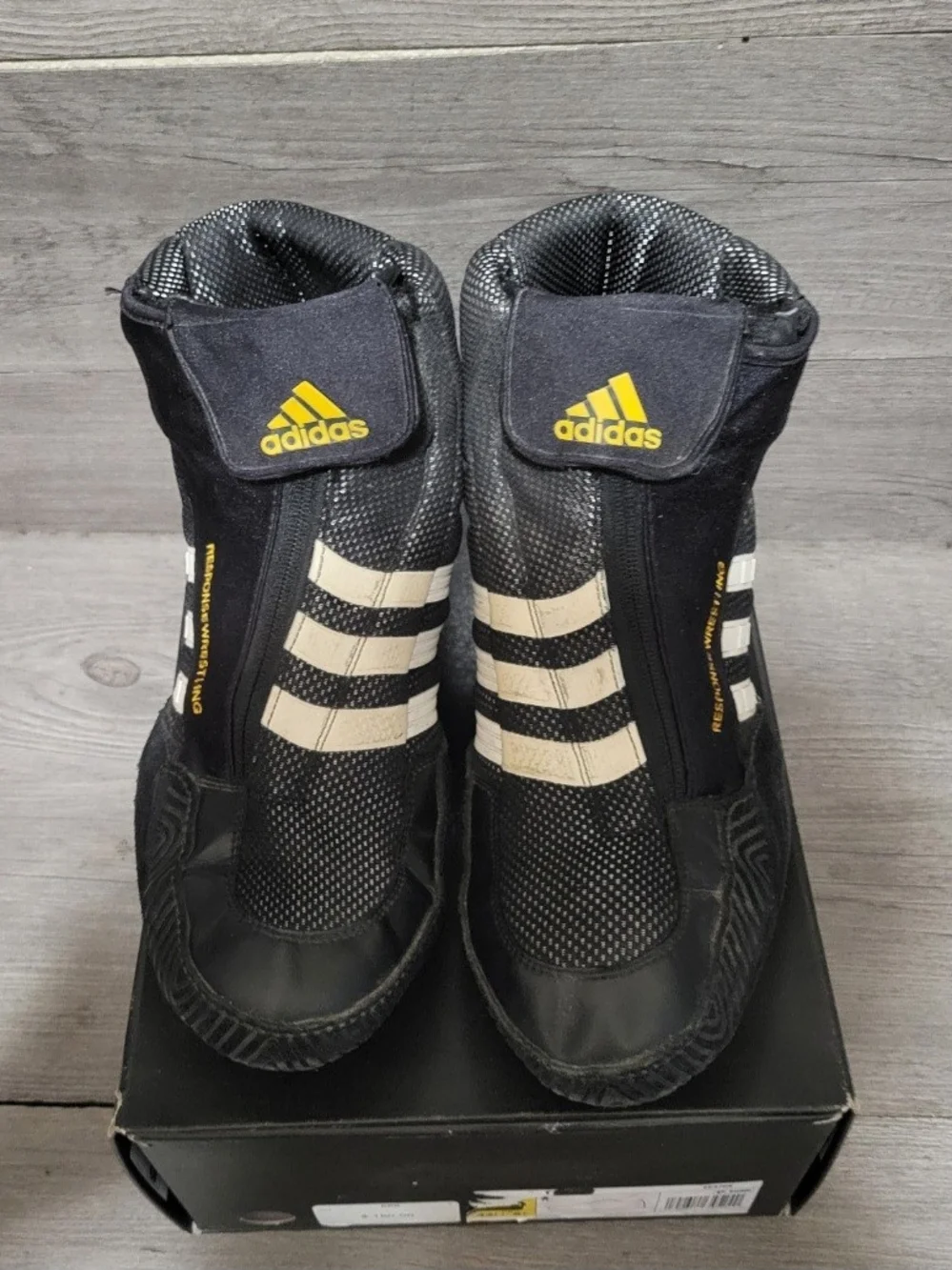 RARE Vintage 2007 Adidas Response Wrestling Mens Size 12 Shoes Black